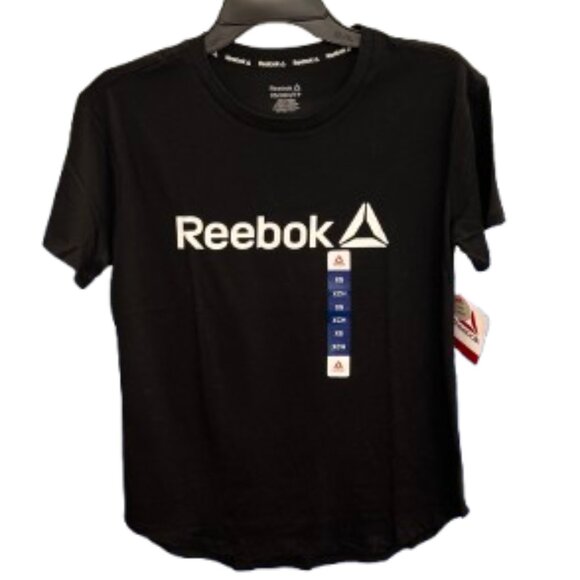 Reebok Tops - 🖤 NWT Reebok Classic Logo Tee – Black – Size XS